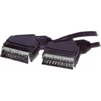 ShiverPeaks S/CONN Cable SCART a SCART de 3m, dorado, doble apantallado, con señal de control 96021