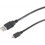 SHIVERPEAKS S-Conn 77183-HQ cable USB de 3 m USB-A a Micro-USB-B conector macho a macho negro