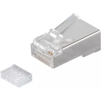 SHIVERPEAKS S/CONN maximum connectivity Cat.6a conector modular RJ45 blindado, 8P8C, contactos de 50µ dorados, con guía de inserción (72061-R)