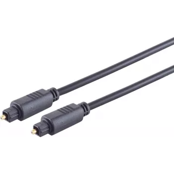 SHIVERPEAKS S/CONN maximum connectivity Cable de fibra óptica, conector macho Toslink a conector macho Toslink, 10,0 m, negro (69004-10)