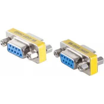 SHIVERPEAKS S/CONN maximum connectivity cambiador de género, 2 x D-SUB de 9 pines conector hembra a conector hembra (78254)