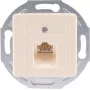 SHIVERPEAKS S/CONN maximum connectivity Toma de red empotrable UAE RJ45 1x8 con placa central y anillo de montaje metálico, blanco puro 74221-1-50-UNI