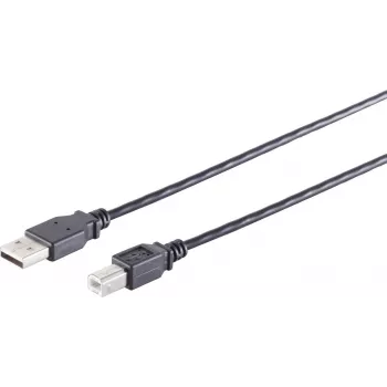 SHIVERPEAKS S/CONN Maximum Connectivity cable USB 2.0 de alta velocidad, A a B, negro, 0,5 m (13-23015)