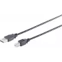 SHIVERPEAKS S/CONN Maximum Connectivity cable USB 2.0 de alta velocidad, A a B, negro, 0,5 m (13-23015)