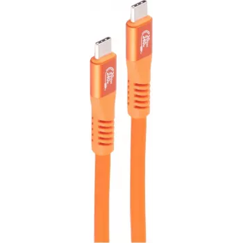 SHIVERPEAKS cable USB-C 3.2 240W PD, 4m, naranja BS14-77407