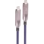 SHIVERPEAKS cable óptico activo híbrido USB-C, 15 m, USB 3.2 Gen 2, 10 Gbps, vídeo 8K, 60W Power Delivery, TPU, negro BS30-44081