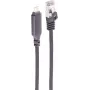 SHIVERPEAKS Cable adaptador USB-C a RJ45 Gigabit Ethernet, 15m, aluminio, negro BS14-51085