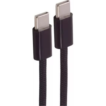 SHIVERPEAKS Cable de carga USB-C a USB-C trenzado, 240W PD 3.1, USB 2.0, 3m, negro BS14-22045