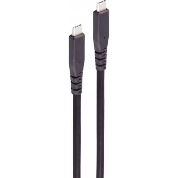 shiverpeaks cable USB-C a USB-C 3.2 Gen 2x2, 20Gbps, 100W PD, vídeo 4K, 4 m, negro BS13-57405