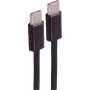 SHIVERPEAKS Cable de carga USB-C a USB-C 2.0, 240W, negro, textil, 1m (BS14-22025)
