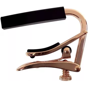 Capo Shubb C1RG Royale Roller para guitarra acústica y eléctrica - oro rosa