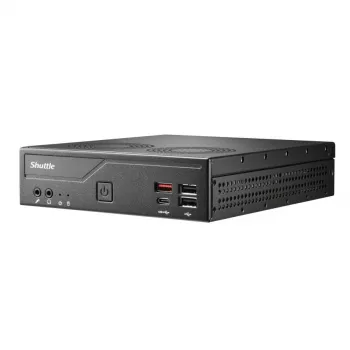 Shuttle DH810S Slim PC Barebone, S1851 (Intel H810), DDR5, DisplayPort, HDMI, M.2, GbE LAN, 8x USB, COM