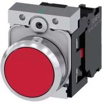 Siemens 3SU1150-0AB20-1CA0 SIRIUS ACT selector, 22mm, 2 posiciones, 1NO, negro