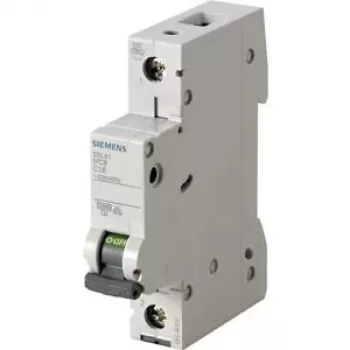 Siemens 5SL4108-6 Interruptor magnetotérmico MCB de 1 polo 8A curva B 230/400V 6kA