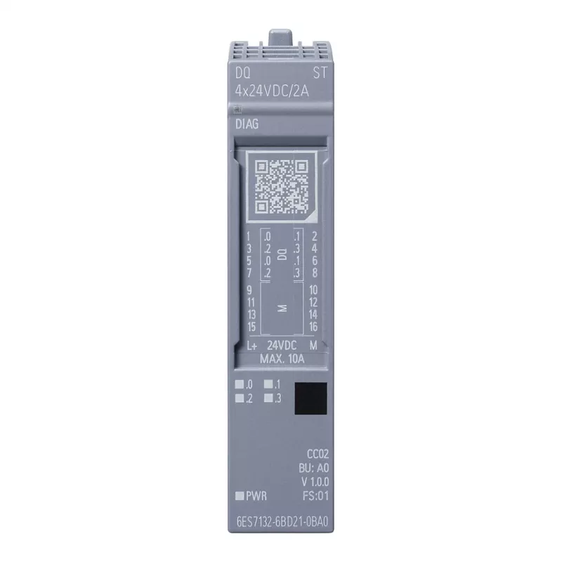 SIEMENS SIMATIC ET 200SP módulo de salidas digitales DQ 4x24VDC/2A ST (6ES7132-6BD21-0BA0)