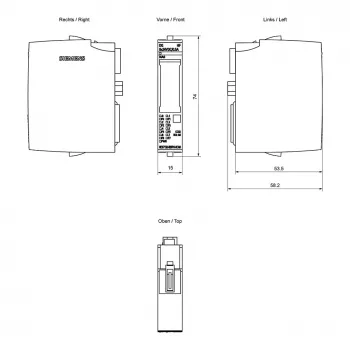 Siemens SIMATIC ET 200SP módulo de salidas digitales DQ 8x24VDC 6ES7132-6BF01-0CA0