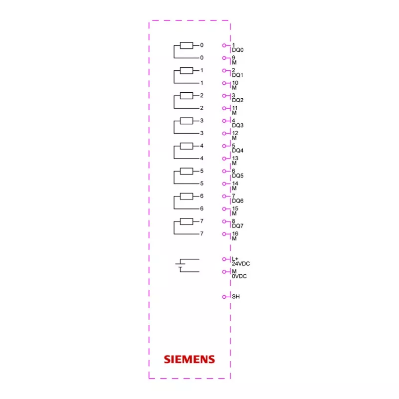Siemens SIMATIC ET 200SP módulo de salidas digitales DQ 8x24VDC 6ES7132-6BF01-0CA0