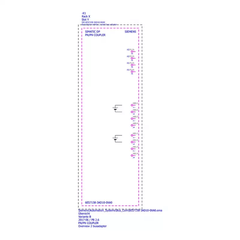 SIEMENS SIMATIC PN/PN Coupler 6ES7158-3AD10-0XA0 | Acoplador PROFINET IO para interconexión de redes