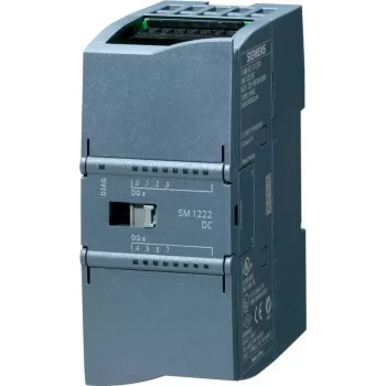 Siemens SIMATIC S7-1200 Módulo de E/S digital y analógico 6ES7222-1BH32-0XB0, 8 DI, 8 relés DO, 2 AI, 2 AO, 24V DC