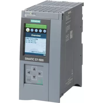 Siemens SIMATIC S7-1500 CPU 1515-2 PN CPU estándar 500 KB memoria de programa 3 MB memoria de datos 2 interfaces PROFINET