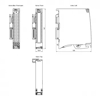 Siemens SIMATIC S7-1500 módulo de entrada digital DI 16 x 24V DC, 16 canales, Type 3, diagnóstico, modo isócrono