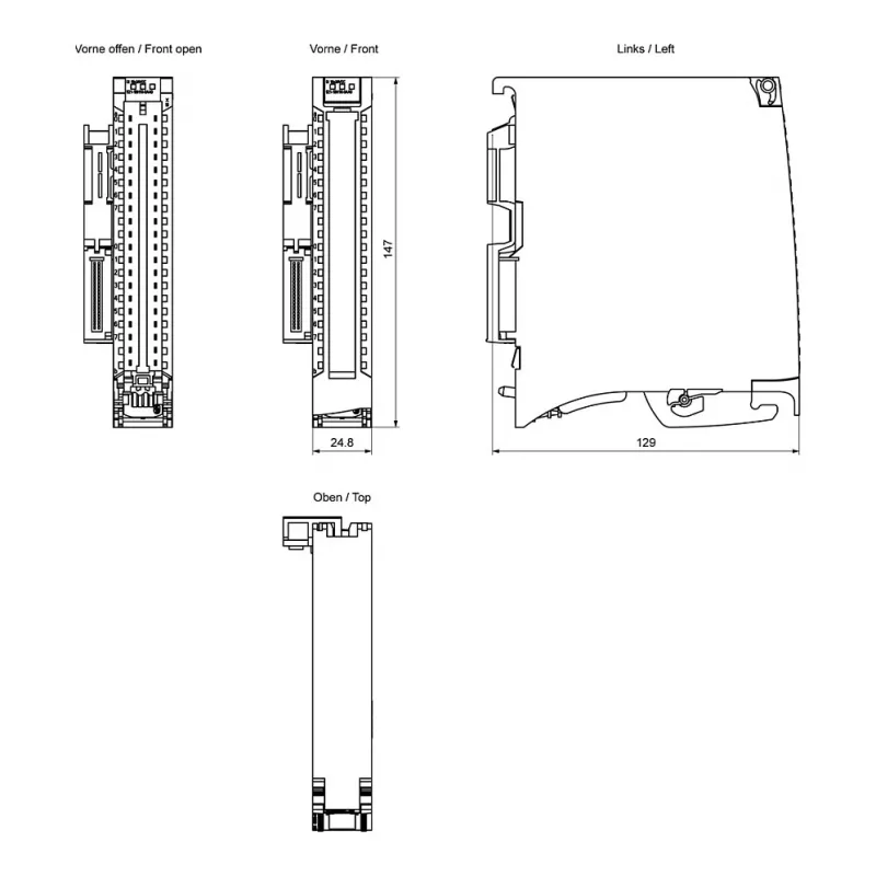 Siemens SIMATIC S7-1500 6ES7521-1BH10-0AA0 módulo de entradas digitales DI 16x 24V DC