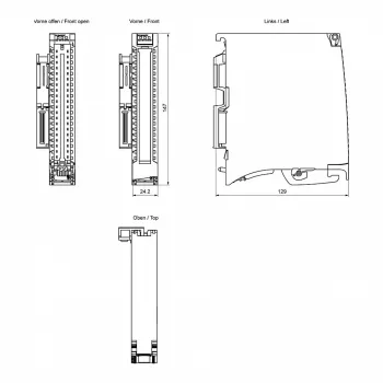 Siemens SIMATIC S7-1500 Módulo de Salidas Digitales DQ 16x24VDC/0.5A (6ES7522-1BH10-0AA0)