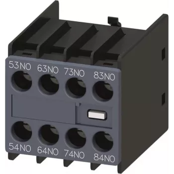 Siemens SIRIUS 3RH2 bloque de contactos auxiliares, 4 contactos cerrados, montaje frontal, bornes de tornillo, 3RH2911-1GA40