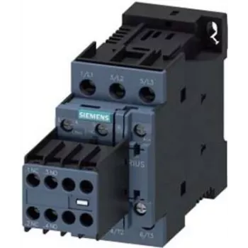 SIEMENS SIRIUS 3RT2026-1BB44 contactor, 3 polos, 25 A, 11 kW, bobina 24 V DC, bornes de tornillo