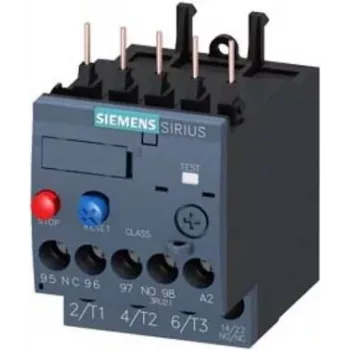 Relé térmico de sobrecarga SIEMENS SIRIUS 3RU21161JB0 7-10 A clase 10 S00 bornes de tornillo