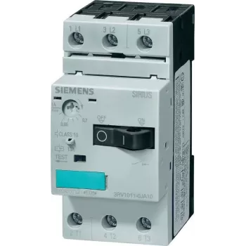 Siemens SIRIUS 3RV1011-0JA10 Interruptor de protección de motor, 0,7-1,1 A, tripolar, bornes de tornillo
