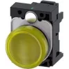 Siemens SIRIUS ACT 3SU1102-6AA30-3AA0 Piloto indicador LED amarillo, 24V AC/DC, 22mm