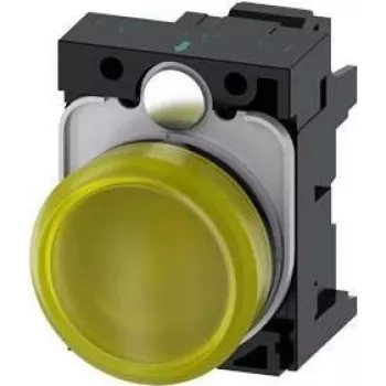 Siemens SIRIUS ACT 3SU1102-6AA30-3AA0 Piloto indicador LED amarillo, 24V AC/DC, 22mm