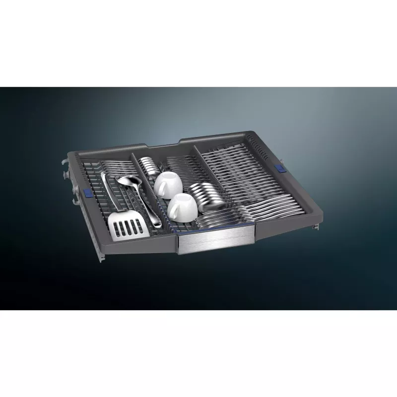 SIEMENS SN57TS00CE iQ700 Lavavajillas totalmente integrado (acero inoxidable cepillado/negro, 60 cm, Home Connect)