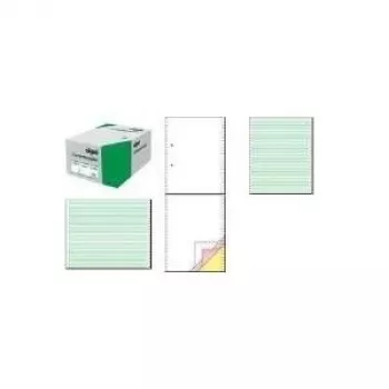 SIGEL 91300 Papel continuo, A4 3 copias autocopiativas, 240 formularios, 60/53/57 g/m², en blanco, 12