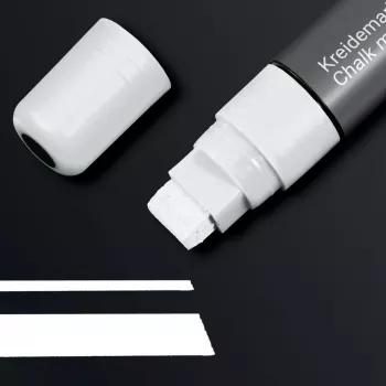 SIGEL rotulador de tiza 150 punta biselada 5-15 mm blanco borrable 1 ud.