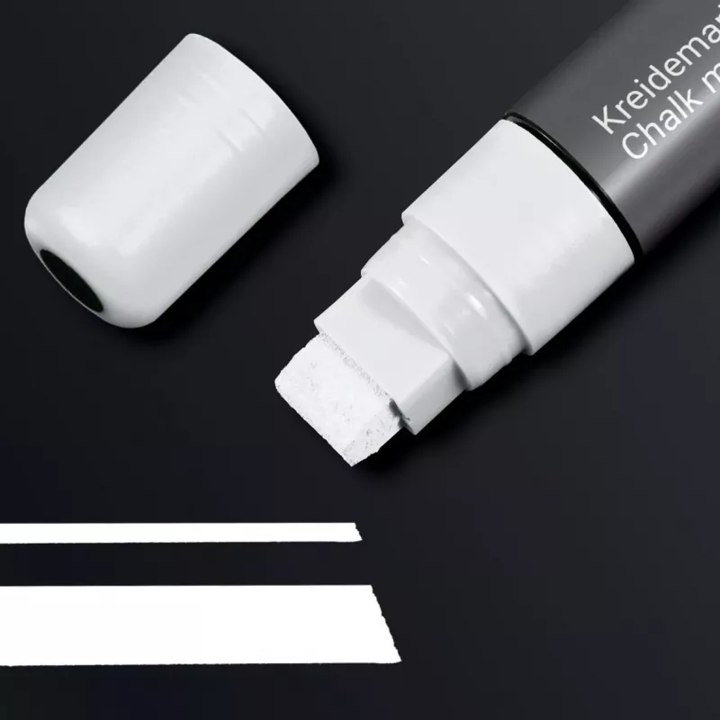 SIGEL rotulador de tiza 150 punta biselada 5-15 mm blanco borrable 1 ud.