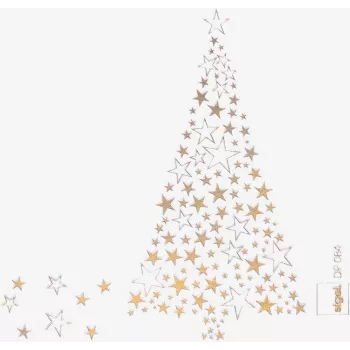 Papel con motivo navideño SIGEL DP084 árbol dorado, A4, 90 g/m² papel fino para inyección de tinta/láser/copiadora, 25 hojas