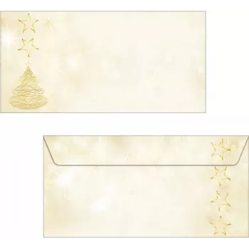 SIGEL DU083 Graceful Christmas sobres DIN Lang, engomados, 90 g/m², 50 uds.
