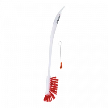 SIGG Cleaning Brush - Cepillo limpiabotellas para botellas reutilizables, blanco/gris
