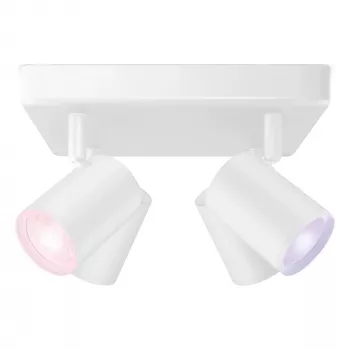 SIGNIFY WiZ IMAGEO Foco de techo 4 focos cuadrado Tunable White & Color Blanco