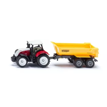 SIKU Blíster Steyr con remolque basculante Krampe