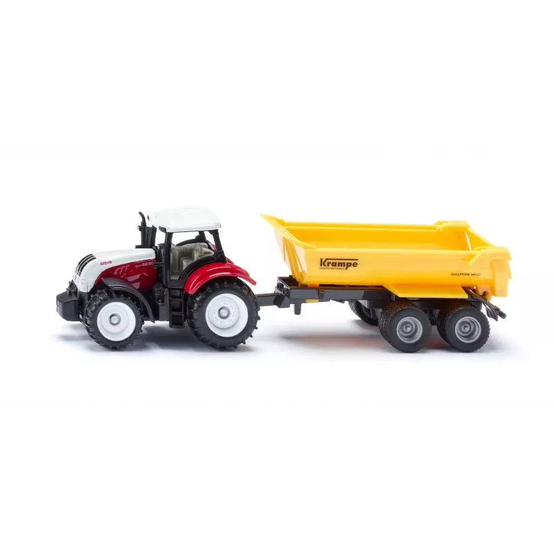 SIKU Blíster Steyr con remolque basculante Krampe