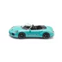 SIKU Porsche 911 Turbo S Cabriolet turquesa/negro coche de fundición a presión 1:55