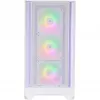 SILENTWARE Flow 110 ARGB White carcasa semitorre con cristal templado