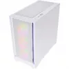 SILENTWARE Flow 110 ARGB White carcasa semitorre con cristal templado