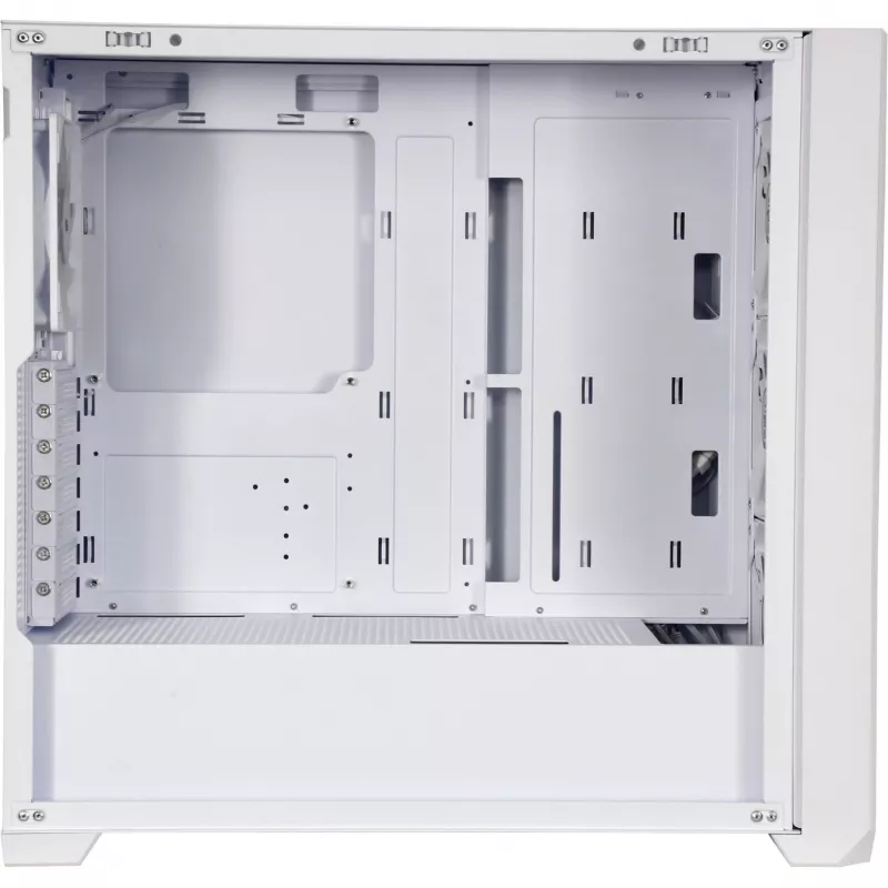 SILENTWARE Flow 110 ARGB White carcasa semitorre con cristal templado