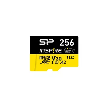 Silicon Power Inspire microSDXC 256GB tarjeta de memoria con lector de tarjetas (SP256GBSTXLA2VC2)