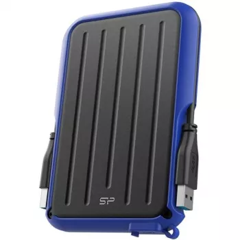 Silicon Power Armor A66 1TB disco duro externo USB 3.2 Gen 1, resistente, IPX4 resistente a salpicaduras, Negro con detalles rojos