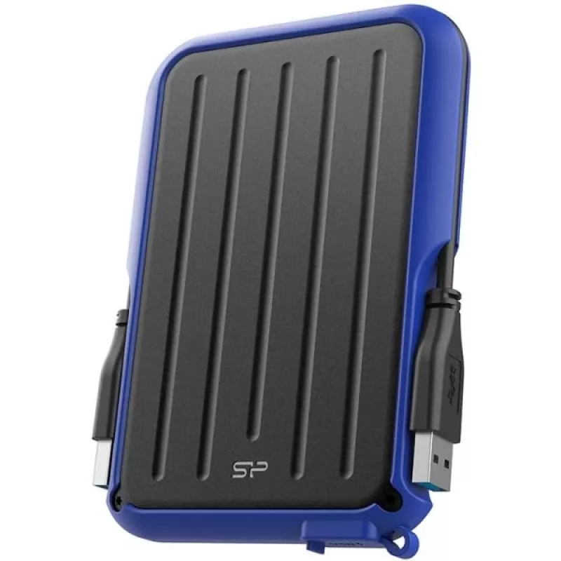 Silicon Power Armor A66 1TB disco duro externo USB 3.2 Gen 1, resistente, IPX4 resistente a salpicaduras, Negro con detalles rojos
